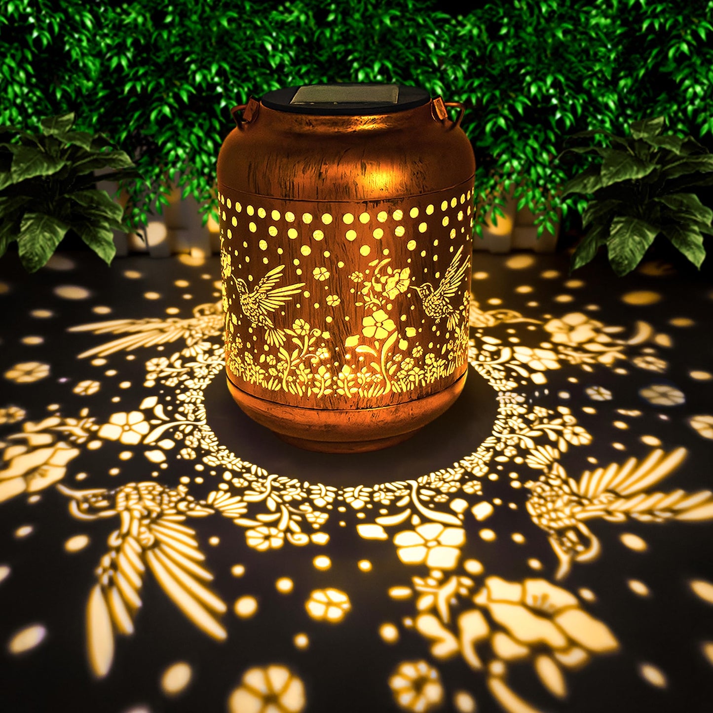 ANYTALK Christmas Gifts for Women Mom Grandma, Hummingbird Solar Lanterns Outdoor Waterproof, Hanging Solar Lights for Porch Pat