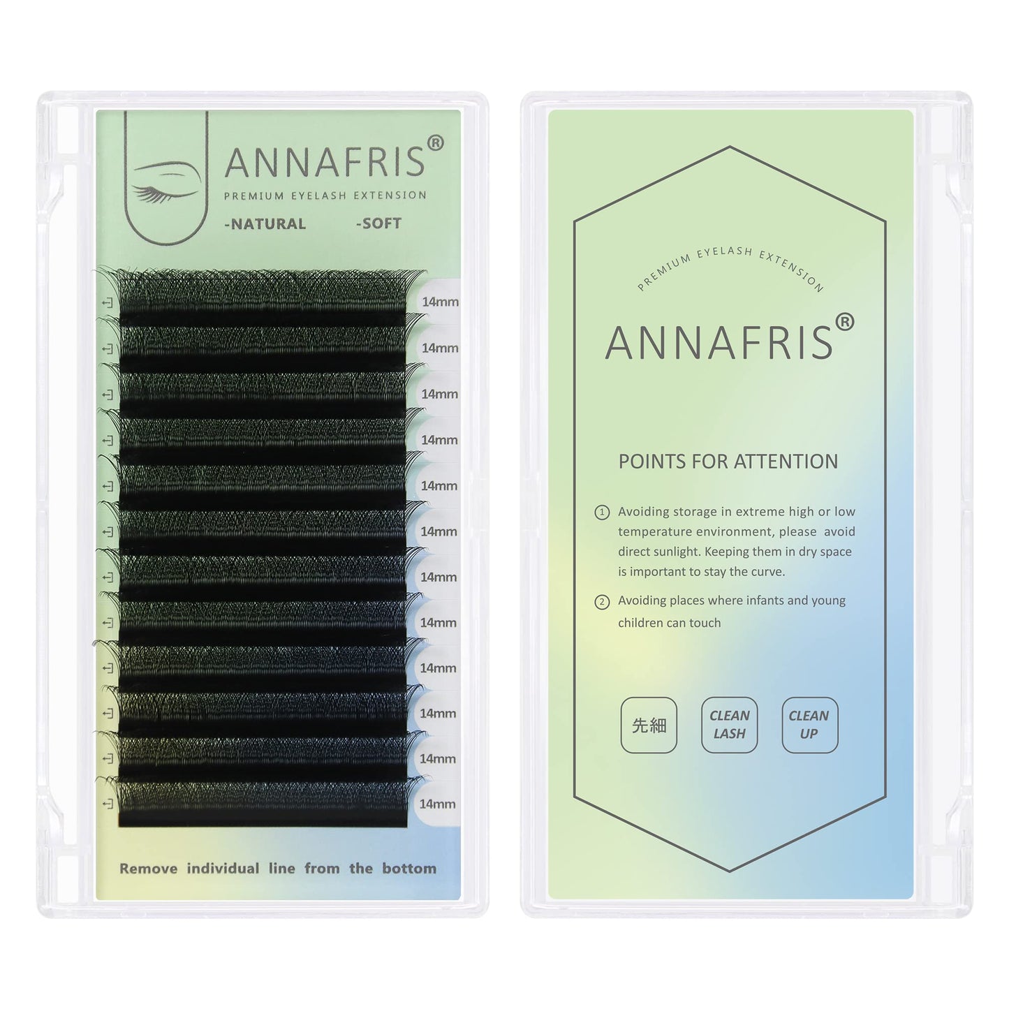 ANNAFRIS 3D Premade Fan W Shape Clover Eyelash Extensions 0.07 C Curl 8mm Volume Self Fanning W Lashes Extension Makeup Supplies