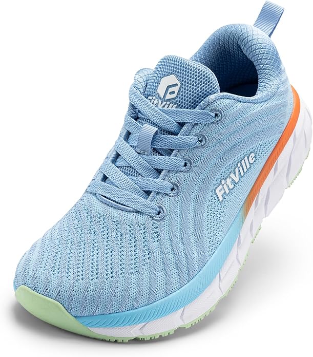 FitVille Wide Toe Box Shoes Women Comfortable Non Slip Wide Walking Shoes Women Swollen Feet Lightweight
