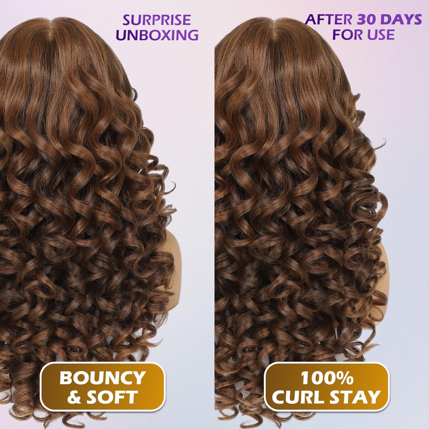 Felek Ombre Brown Wig Long Synthetic Loose Wave Lace Front Wigs for Black and White Women Honey Blonde 13x6 HD Transparent Lace