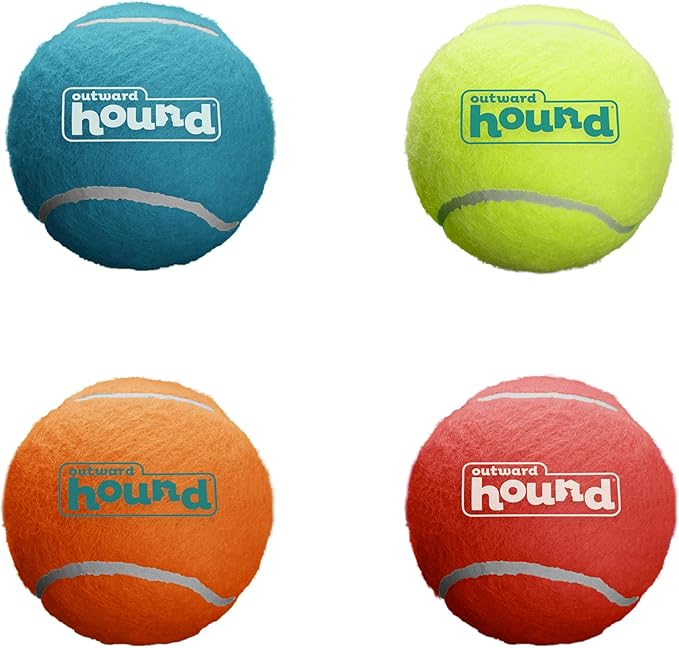 Outward Hound Squeaker Ballz – Squeaky Tennis Balls for Dogs Under 25 lbs, Interactive Dog Toy for Fetch & Training, Small...