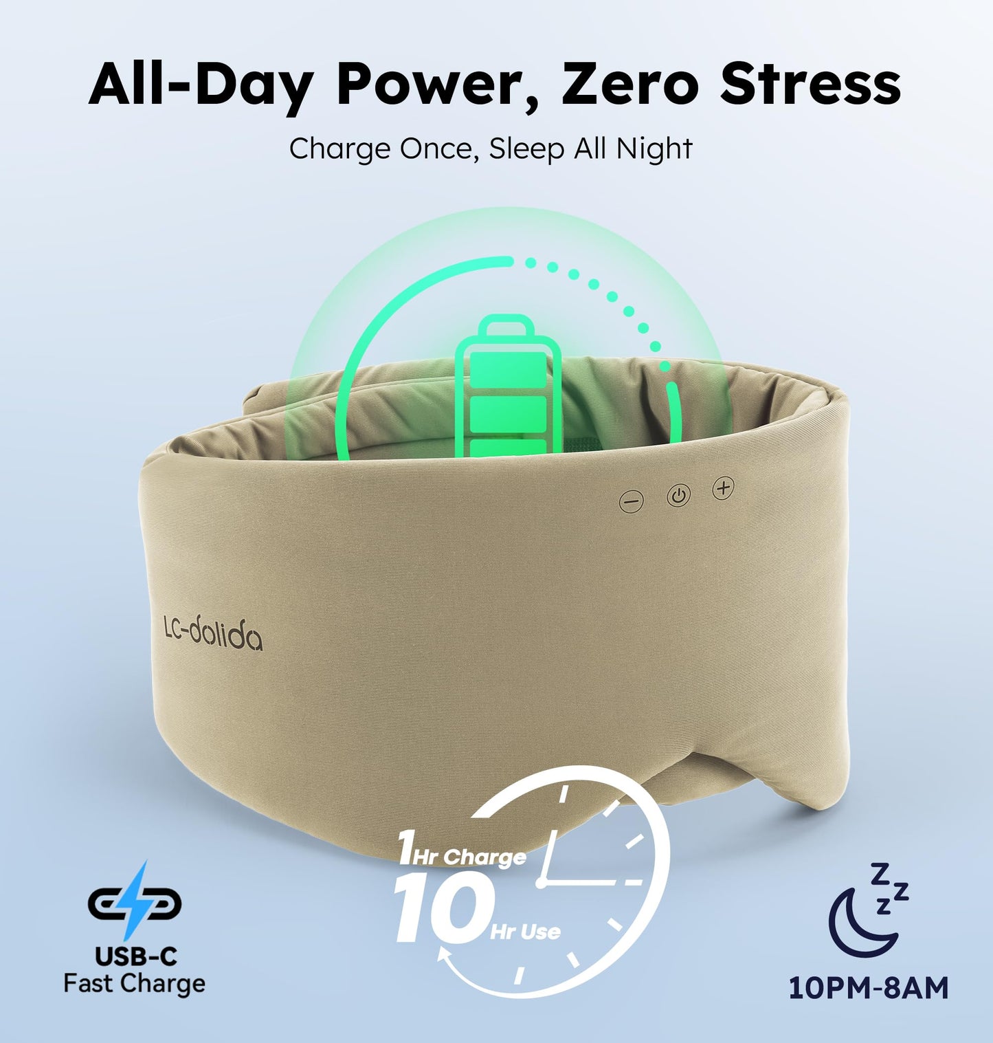 Luxury Bluetooth 5.4 Sleep Mask for Adults - Ice Fiber Cooling & HD Sound, 100% Light Blocking Adjustable Eye Cover for Travel & Side Sleepers - Soft Sleep Headphones with 10H Playtime