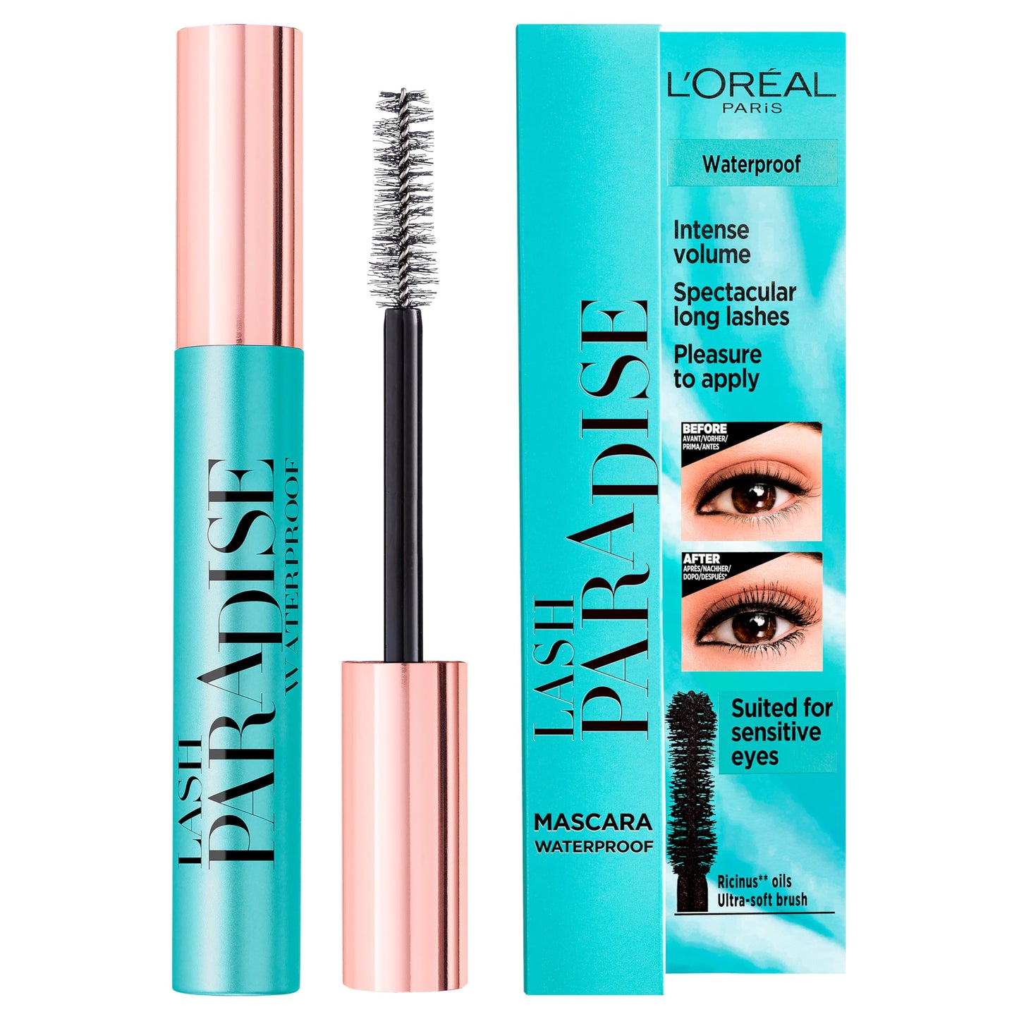 L'Oreal Paris Paris Paradise Mascara Waterproof, Black