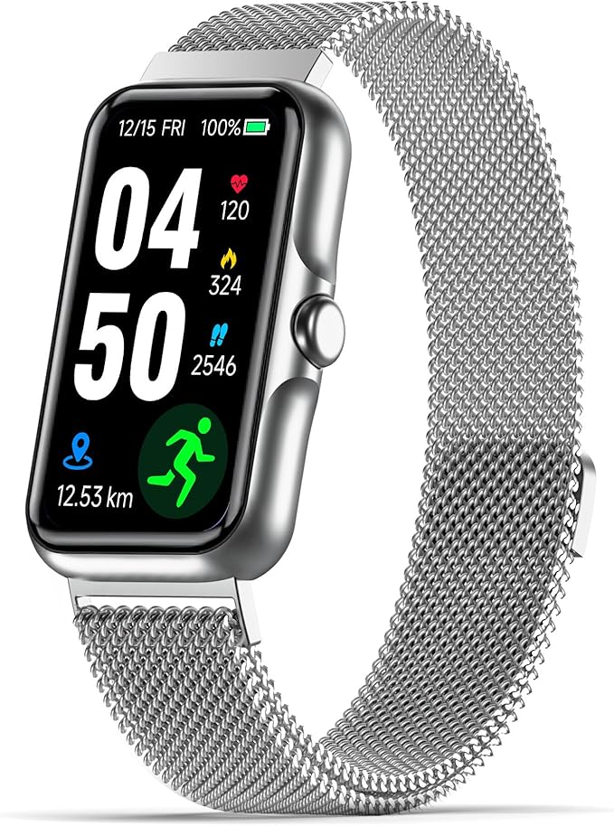Fitness Tracker with 24/7 Continuous Heart Rate, Blood Oxygen Monitor, Smart Watch with Sleep Monitor, IP68 Waterproof Act...