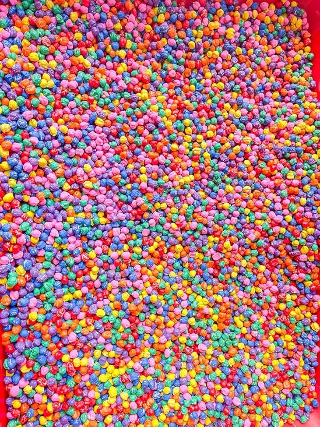 Colored Chickpeas for Sensory Play and Sensory Bins - Many Different Seasonal Colors (2 Cups, Rainbow)
