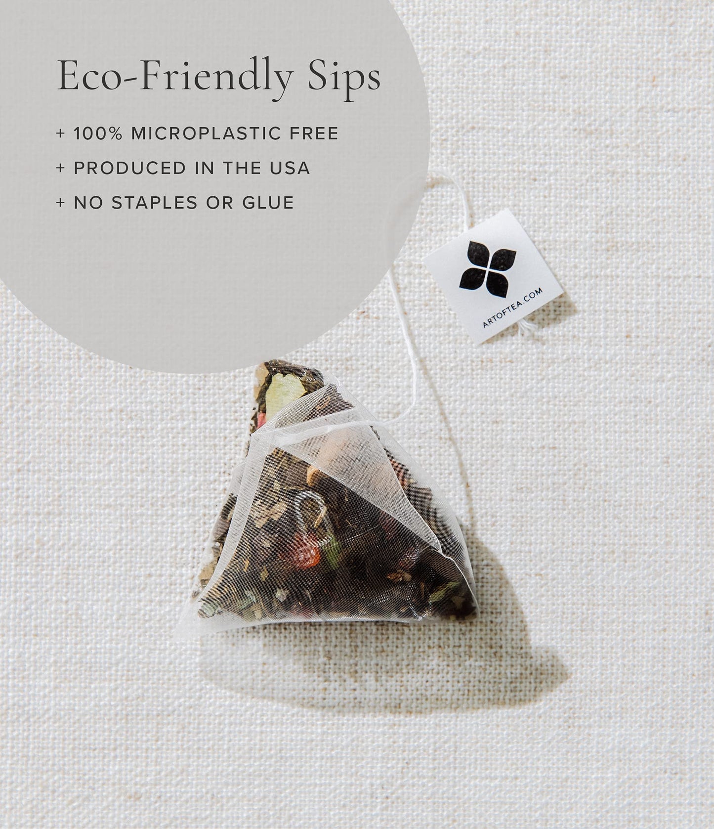 Art of Tea | Assorted Tea Bags Sampler Caffeinated and Non-Caffeinated| 50 Count Sampler Tea Set