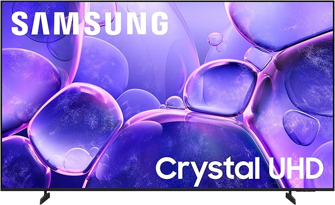 Samsung 65-Inch Class Crystal UHD U8000F 4K Smart TV (2025 Model) Endless Free Content, Crystal Processor 4K, MetalStream ...