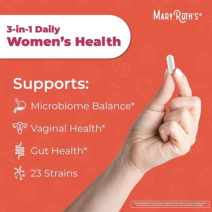 MaryRuth Organics Prenatal Postnatal Multivitamin Gummies (Strawberry) & Women's 3-in-1 Daily Probiotic Capsules | Clean Label Project Verified® | Breastfeeding & Gut Health | Vegan, Non-GMO