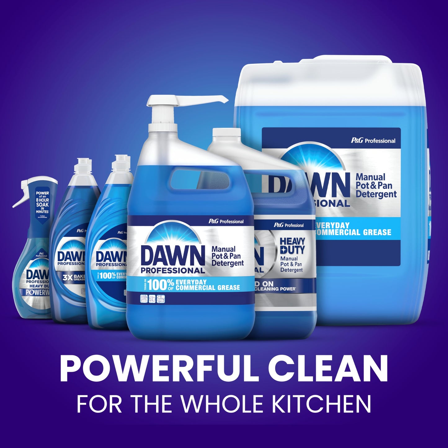 Dawn Professional Pot and Pan Detergent, Regular Scent, 3.8l (Case of 4)