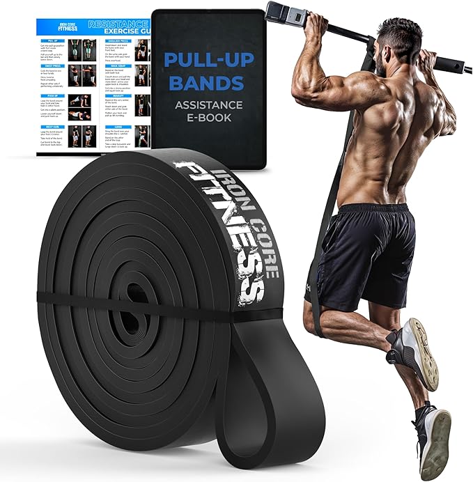 Pull Up Assistance Resistance Bands - Long Loop Power Bands for Men and Women - Strength Power Flexibility Training at Hom...