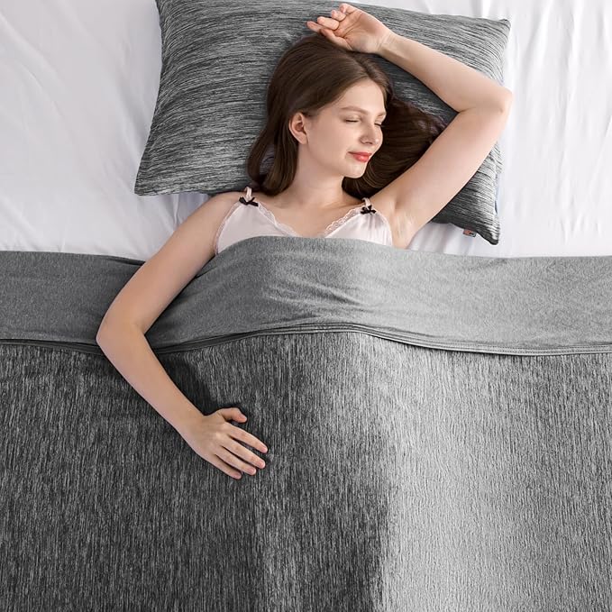 Elegear Revolutionary Cooling Throw Blanket Absorbs Heat to Keep Body Cool for Night Sweats, Arc-Chill3.0 Cool Fiber Q-Max>0.5 for Hot Sleepers, Lightweight Summer Cold Blankets for Sleeping 51" x 67"