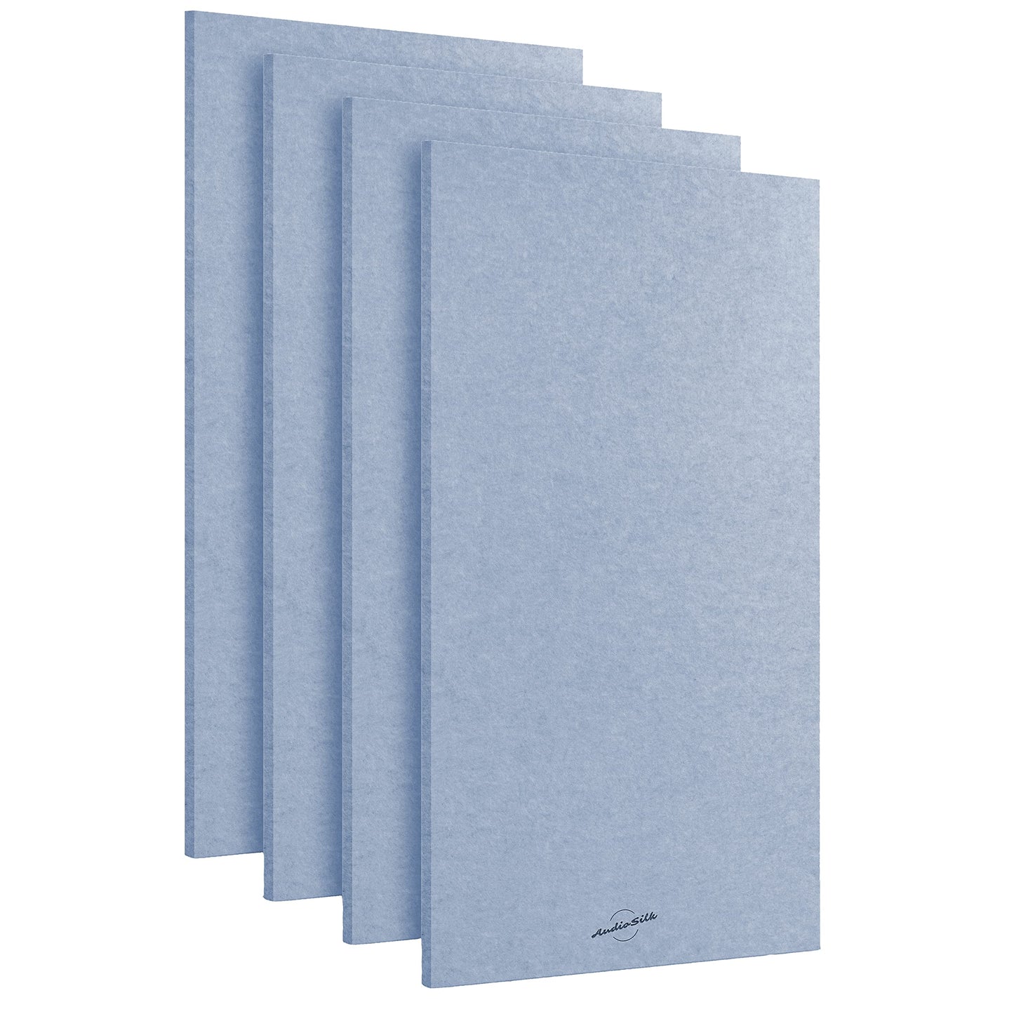 AudioSilk Acoustic Panels, 4 Pack ROOM KIT, Large, 46 x 23, Pale Blue