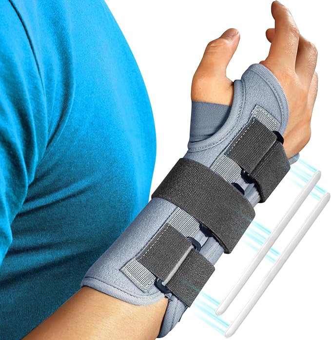 FEATOL Wrist Brace Splint Carpal Tunnel for Women Men, Night Wrist Sleep Support Brace, Right Hand, Small/Medium, Pain Rel...