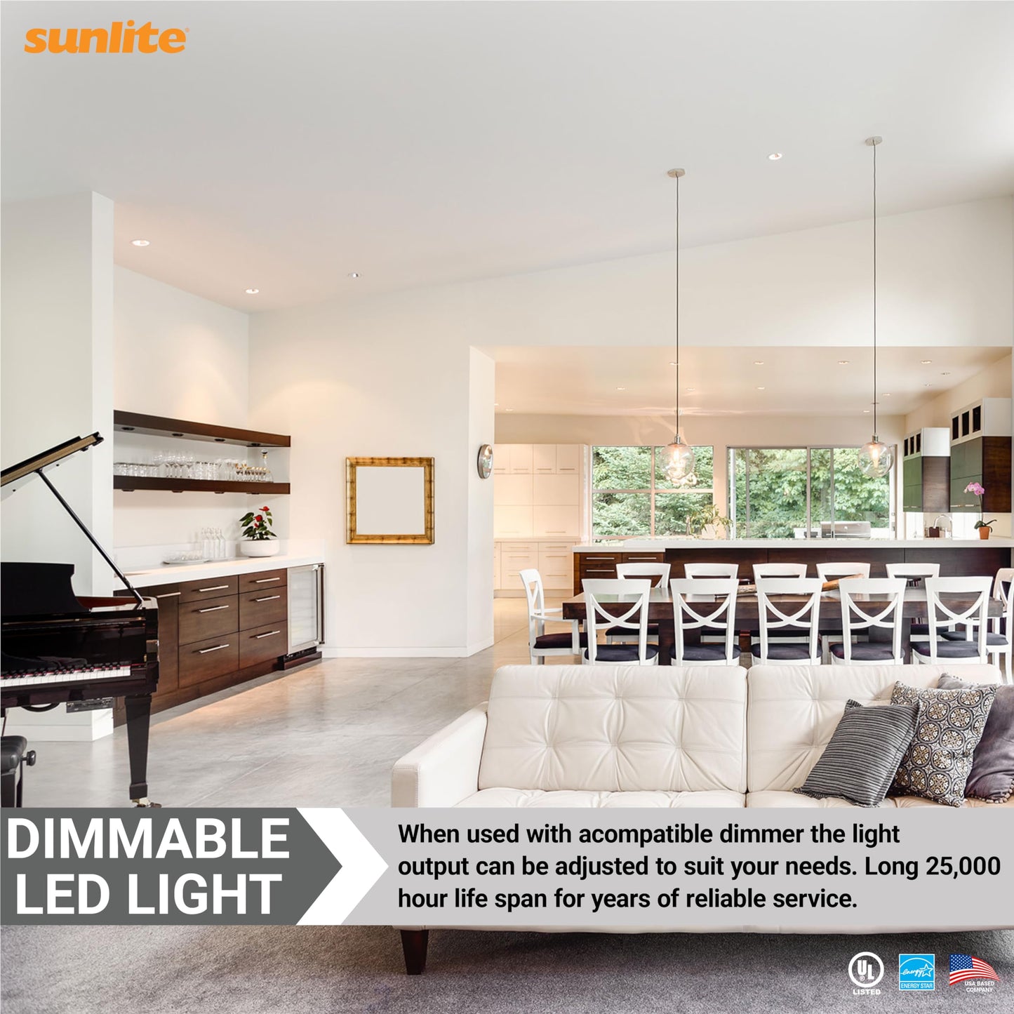 Sunlite LED PAR30 Short Neck Flood Light Bulb, 9W (75W Equivalent), 850 Lumens, Dimmable, 4000K Cool White, 6 Count