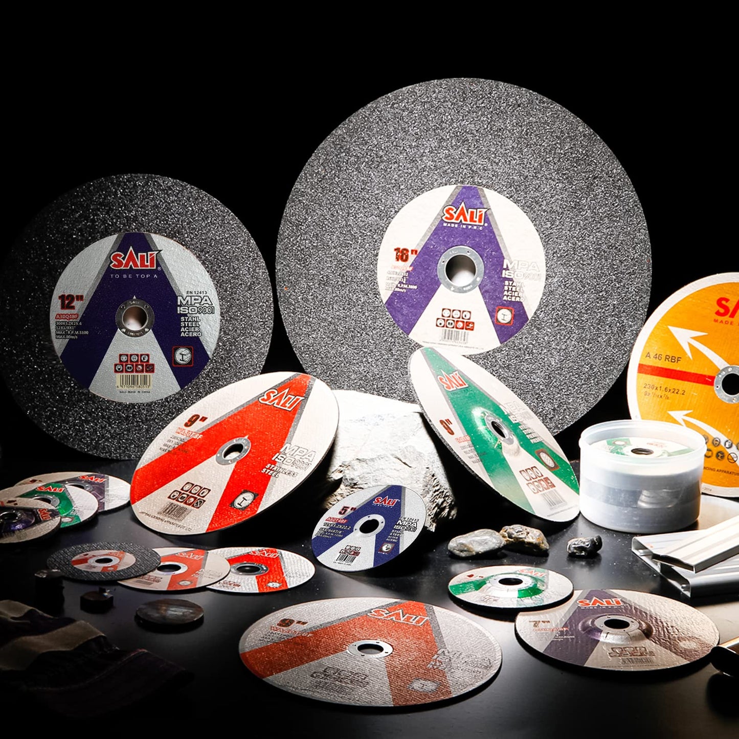 SALI 50 Pack Cut Off Wheel 4 1/2 Inch Cutting Wheels 4-1/2" x 3/64" x 7/8" for Metal & Stainless Steel, Angle Grinder Cutting Wheel,Cutting Discs with Aggressive Cutting