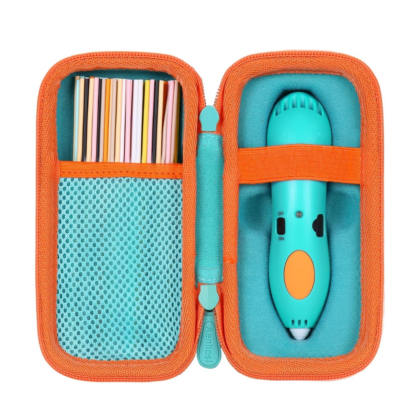 Aenllosi Storage Case Compatible With 3Doodler Start+ Essentials (2024) 3D Pen,Holders For 3D Printing Filament Refill Pack And