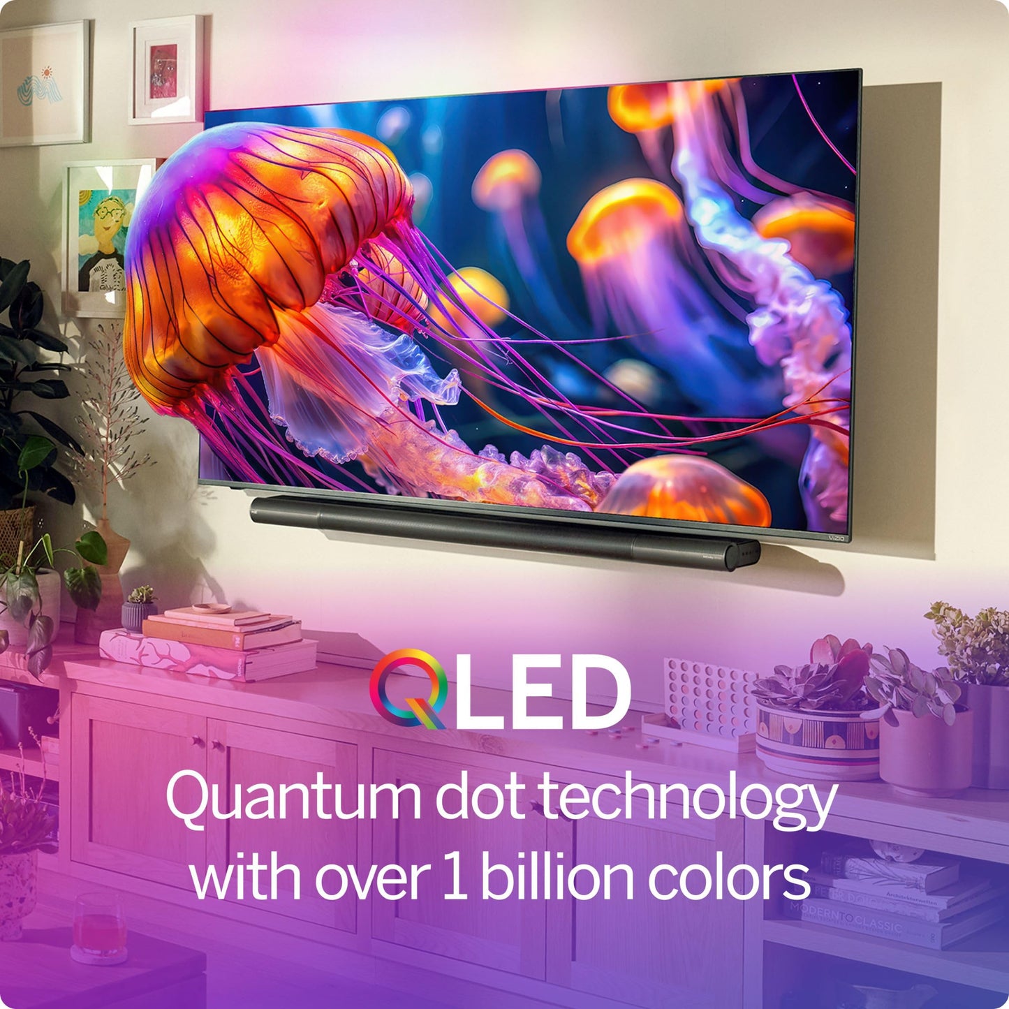 Vizio 50-Inch Quantum Pro 4K 120Hz Qled Hdr10+ Smart Tv With Dolby Vision, Active Full Array, 240Hz @ 1080P Pc Gaming, Wifi 6E,