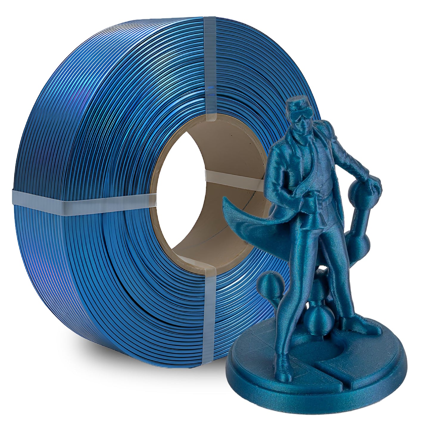 Polymaker Panchroma Refill Spool Starlight Neptune PLA 3D Printing Filament Refill, Compatible with All Reusable Spools and All