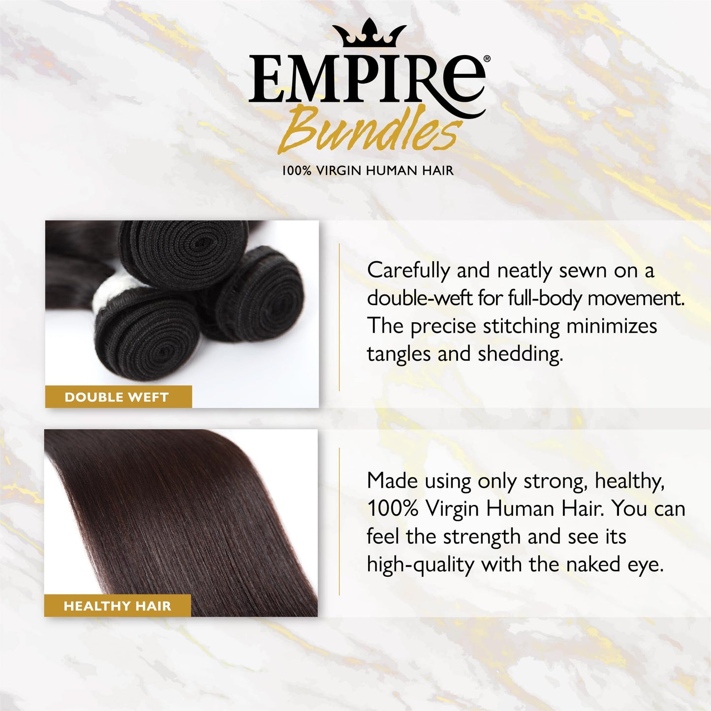 Sensationnel Empire bundles multi - euro deep 10a tangle shed free human hair for weaving and sew in styles (20 22 24 inch, NATU