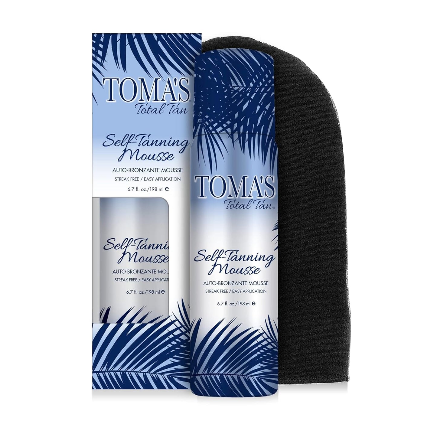 Toma's Total Tan Mousse Instant Sunless Tanner - Whole Body Self-Tanning for Women & Men, Natural Looking Golden Bronze Color St