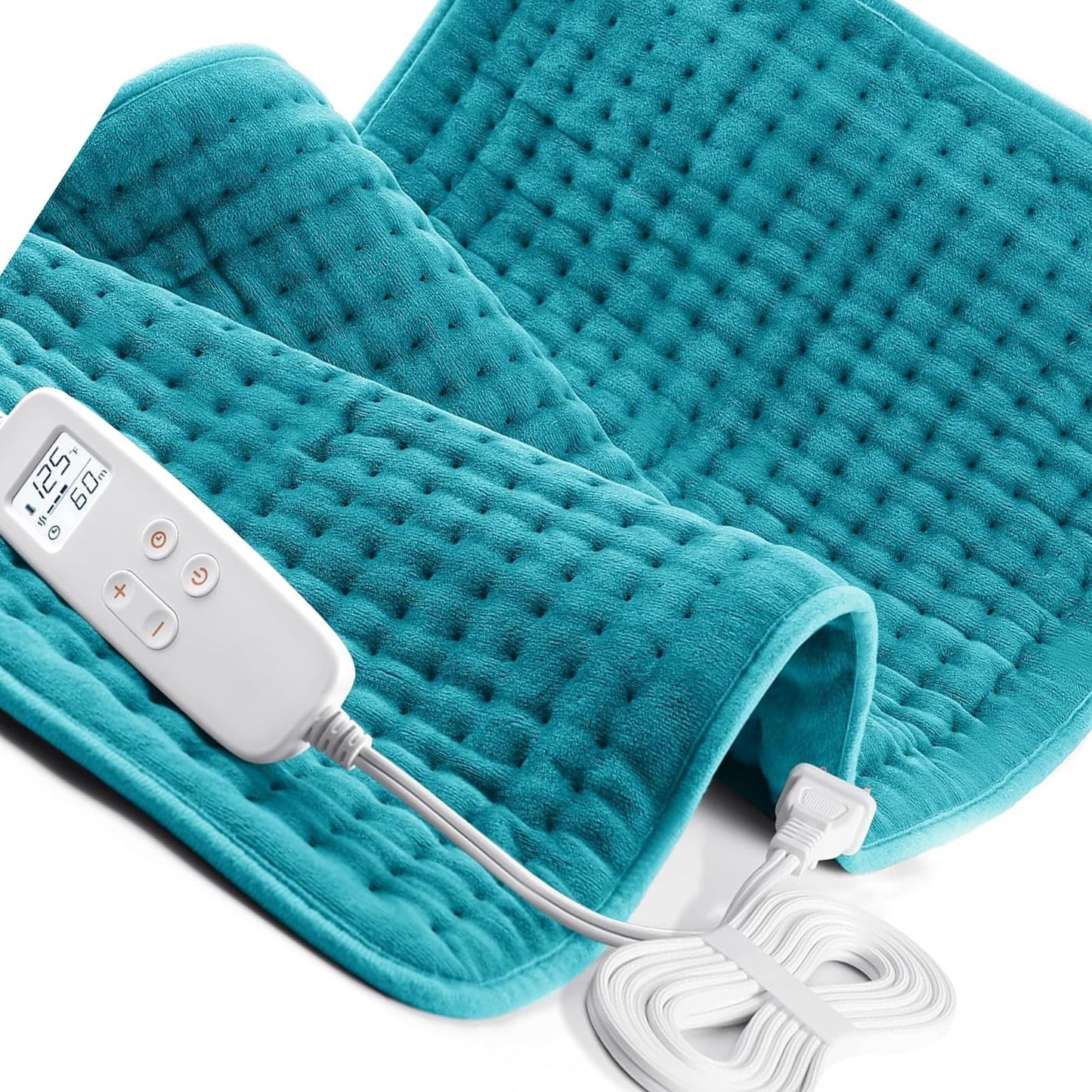 Electric Heating Pad for Back: VAAGHANM 33" x 17" Extra Large Heat Pad for Shoulder & Neck & Back - 6 Temperature Settings & Auto Shut-Off Timer