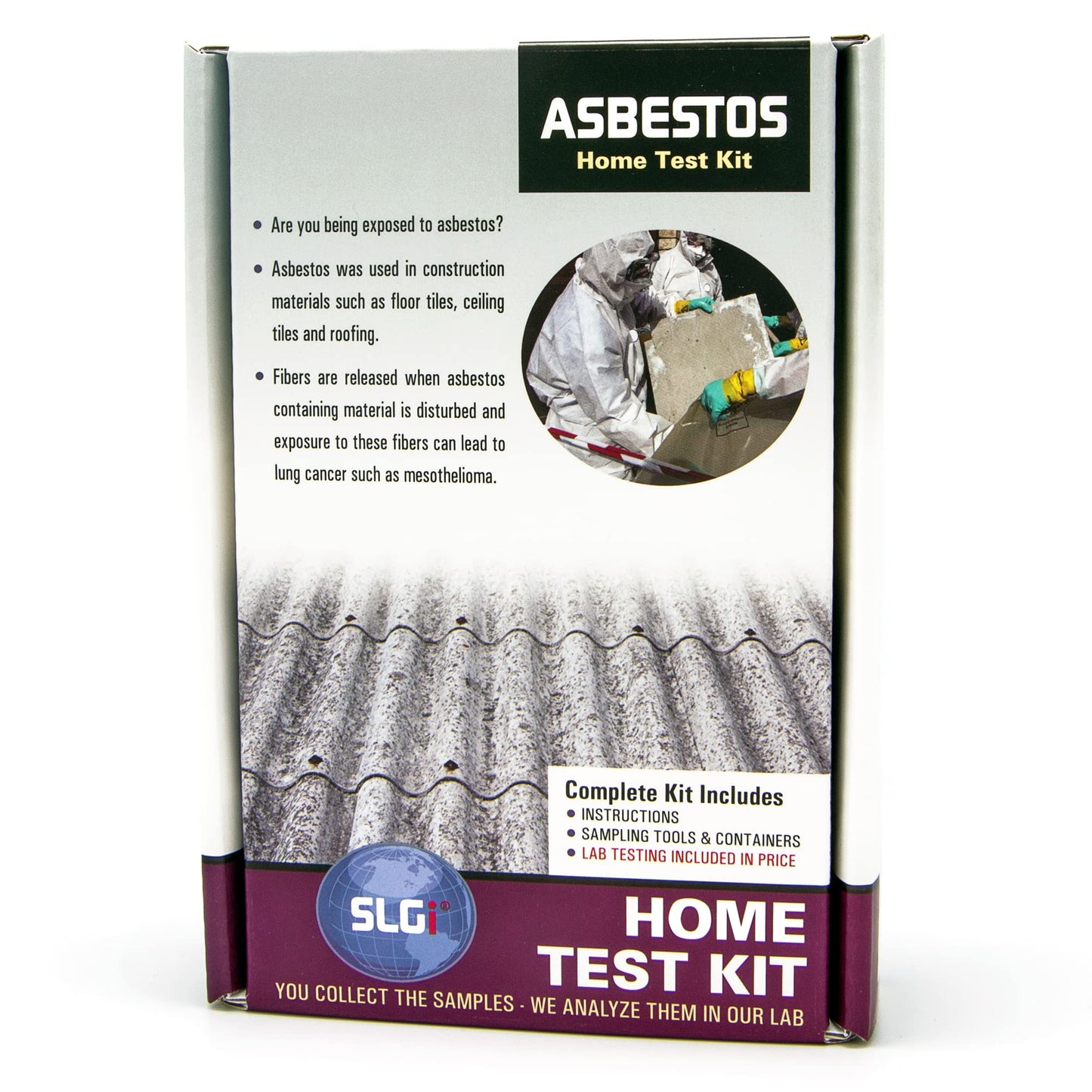 SLGI Home Test Kits Asbestos 1 PK (5 Bus. Days) Return Ground Shipping Included
