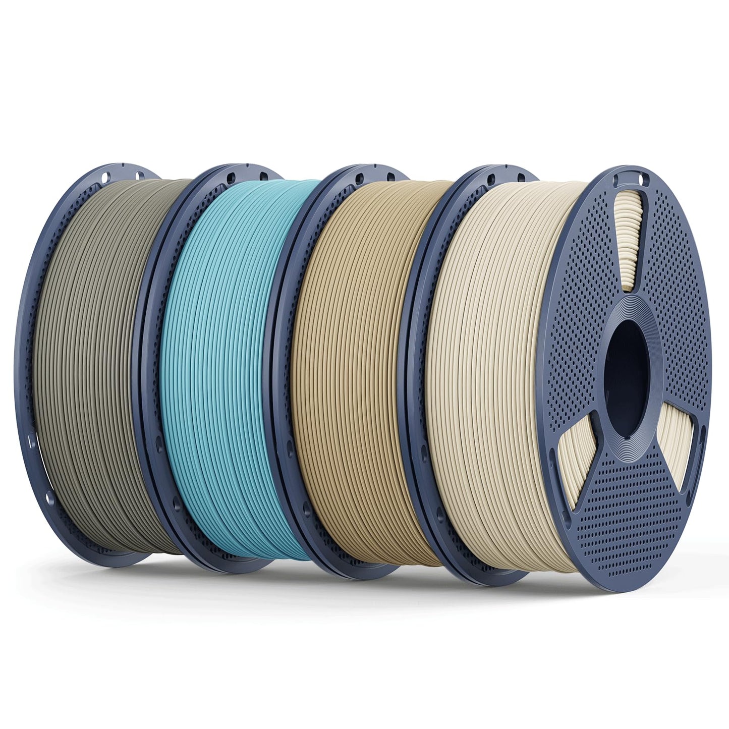 Matte PLA Filament 1.75mm, 4kg(8.8lbs) SUNLU 3D Printer Filament, Matte Surface Texture, No Clogging, Less Brittle, BoneWhite+Oc