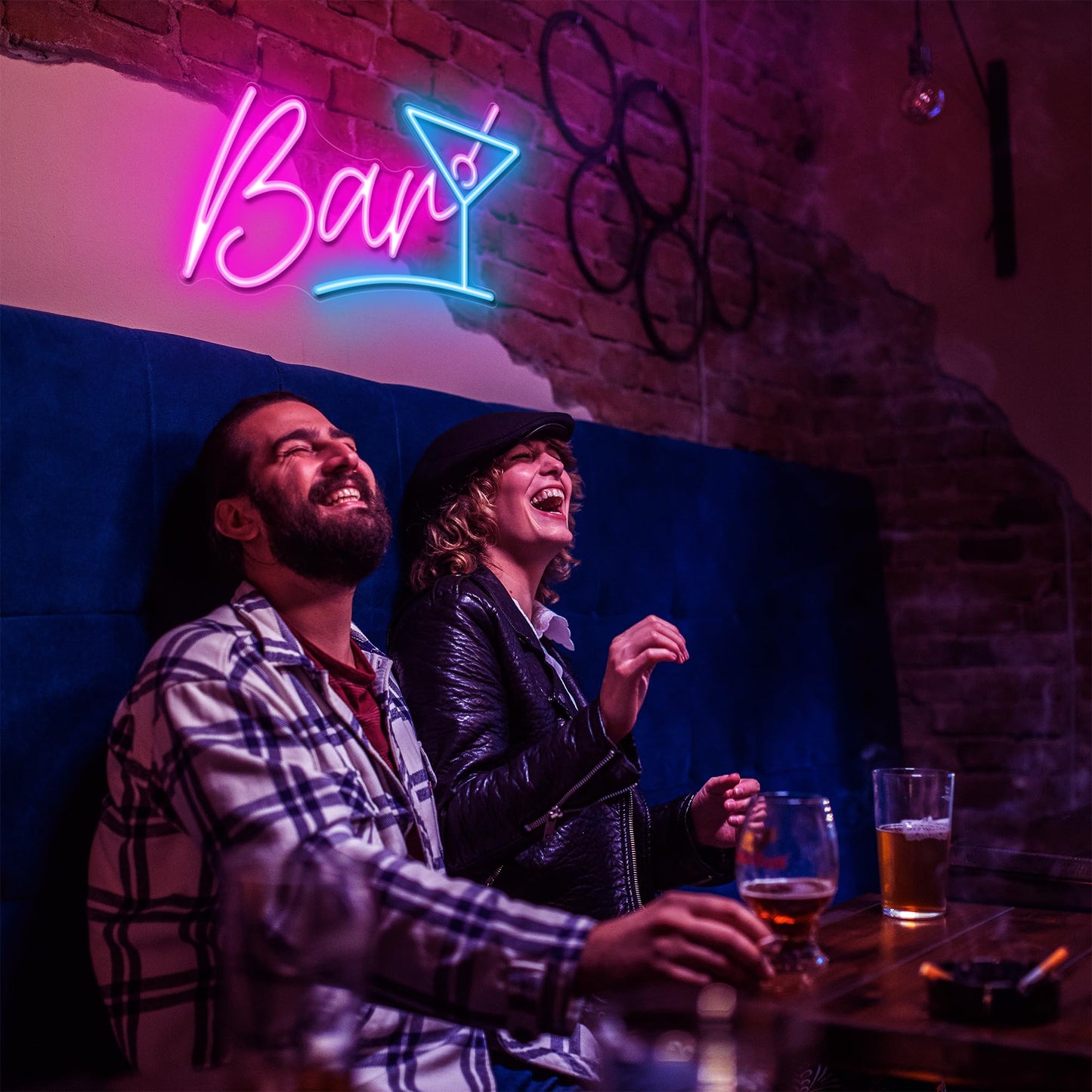 Kavaas Bar Neon Sign For Home Bar  Led Bar Sign For Man Cave Pub Cocktails Party - Best Gifts For Husband  Father  Birthday  Christmas