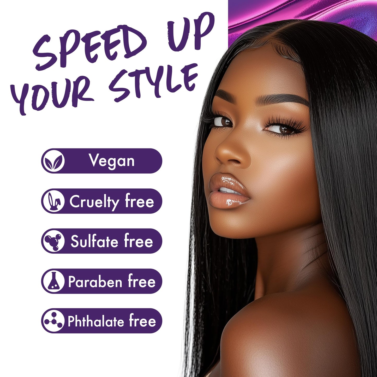 EBIN NEW YORK Wonder Weave Bond Hair Bond Glue Clear 4 Fl Oz - Quick-Dry Hair Glue with Strong Hold for Weave and Track Applicat