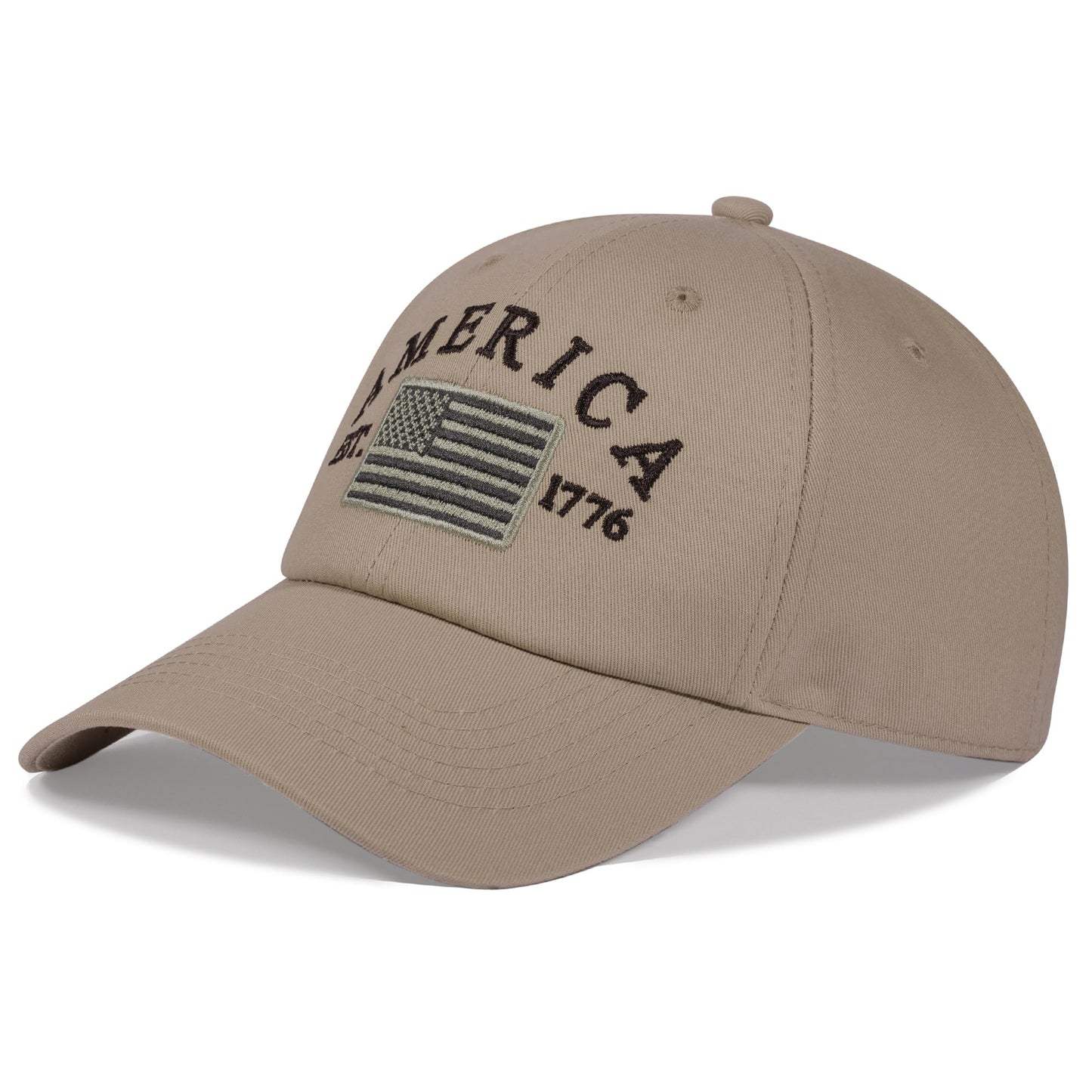 IIN American Flag Baseball Cap for Men Women Low Profile USA Army Tactical Operator Military Plain Dad Hat