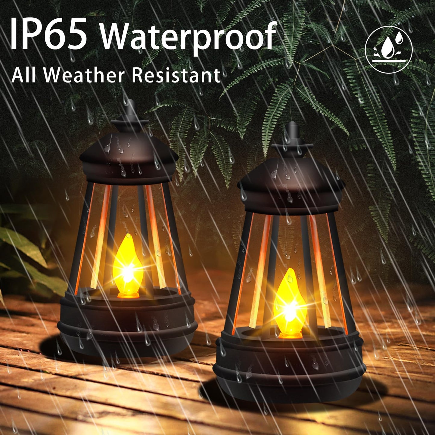 Mini Solar Lantern Lights Replacement For Outdoor Statue  Small Hanging Lantern Replacement  Waterproof Garden Decor Outdoor Lighting Decorative Lights For Yard Patio Lighting  Warm White  2 Pack