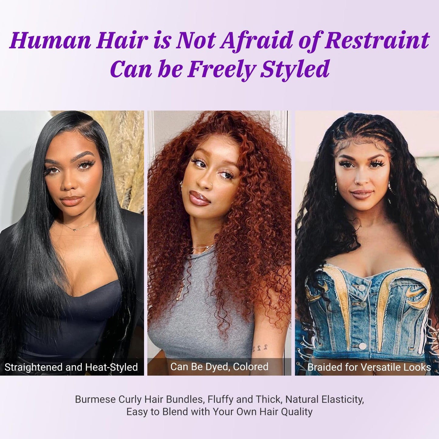 Bundles Human Hair 3C4A Spiral End Quick Burmese Curly Water Wave Bundles Human Hair Extensions 3Pcs for Women 16 18 20 INCH Nat