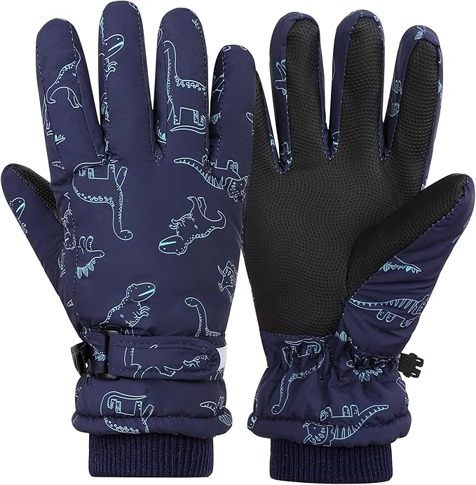 Sea Zaela Waterproof Winter Gloves For Kids Toddler Warm Snow Gloves Boys Girls Ski Gloves Windproof Mittens Youth