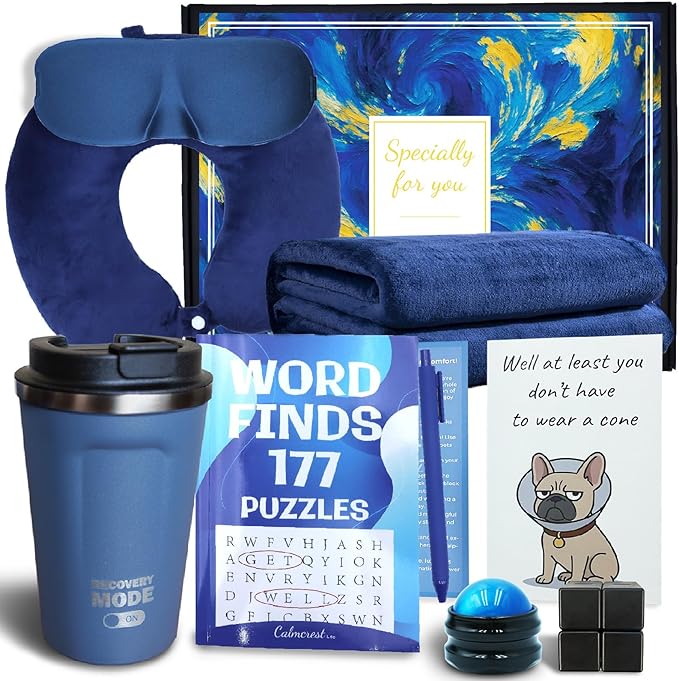 Get Well Soon Gifts for Men, Sympathy Gifts for Loss of Loved One, Care Package Self Care Gift for Men, Get Well Basket fo...