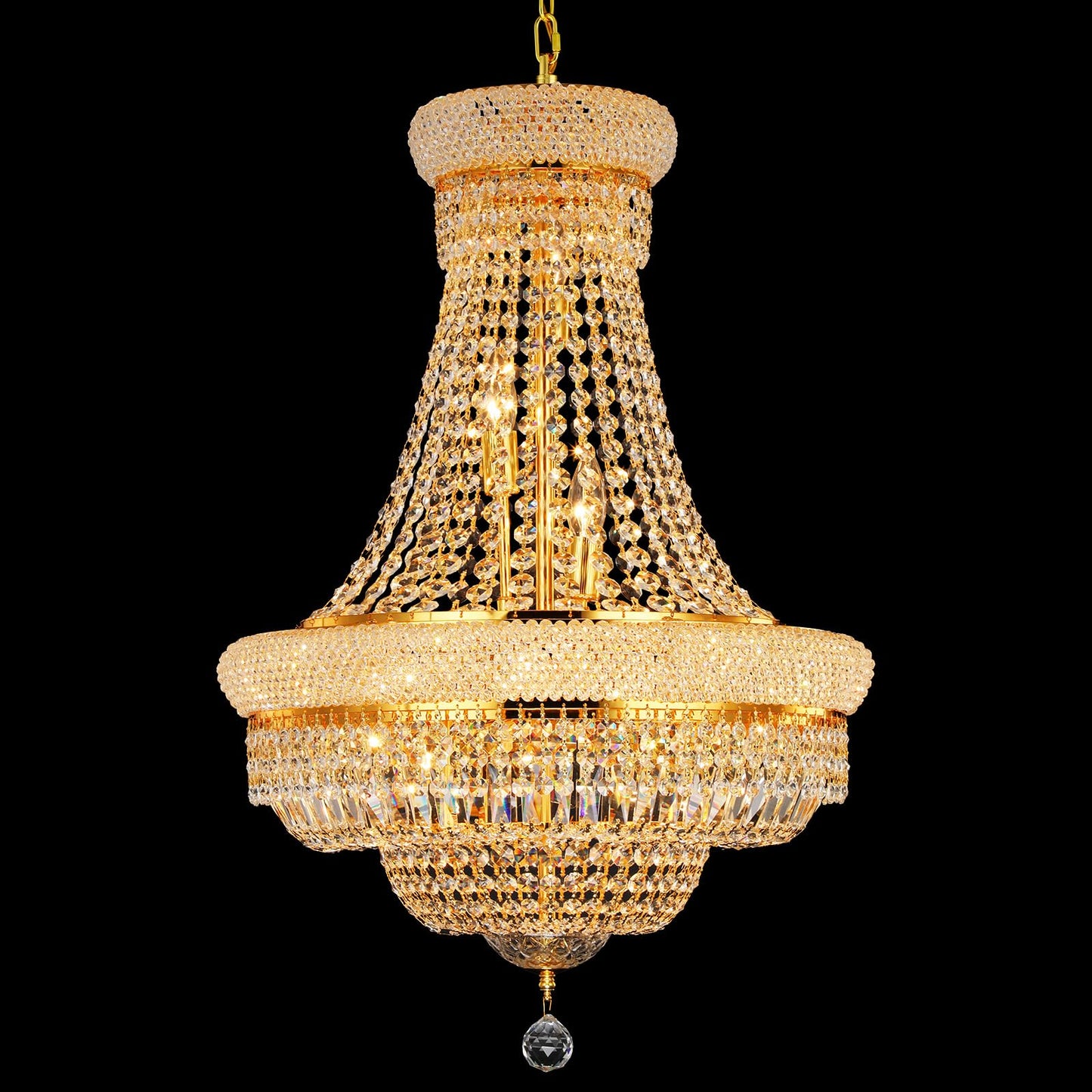 Gifarich Crystal Chandeliers For Dining Room Light Fixture