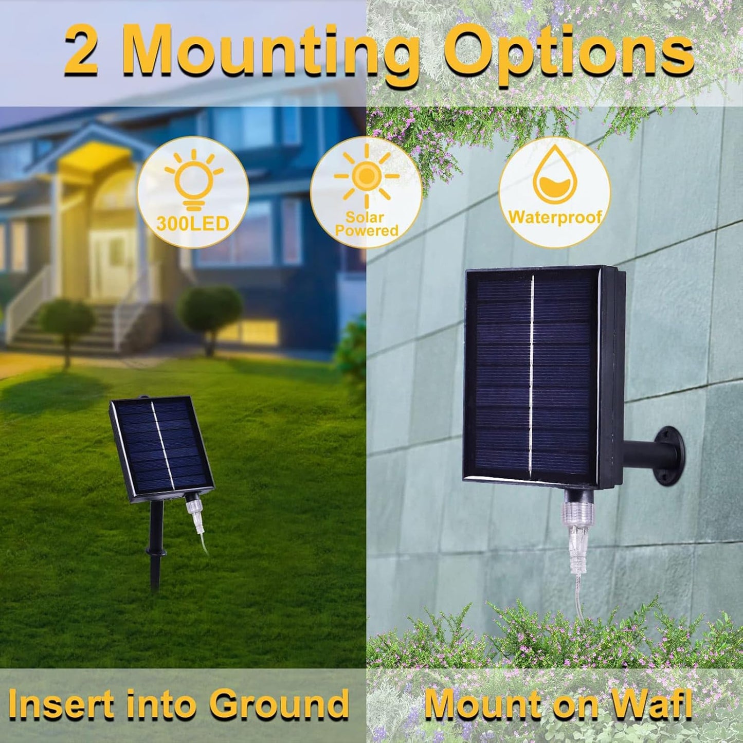 Xinxianlian 300Led Solar Curtain Lights, Waterproof Pink Twinkle Lights For Indoor/Outdoor Use, 8 Modes, Perfect For Home & Garden Decor
