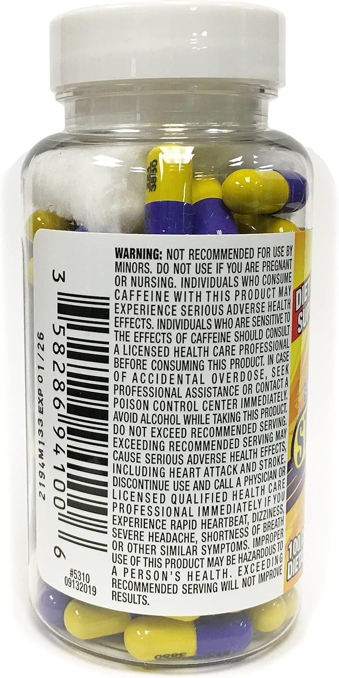 Stacker 2 Fat Burner Capphedra Free, 100-Count Bottlesules, E