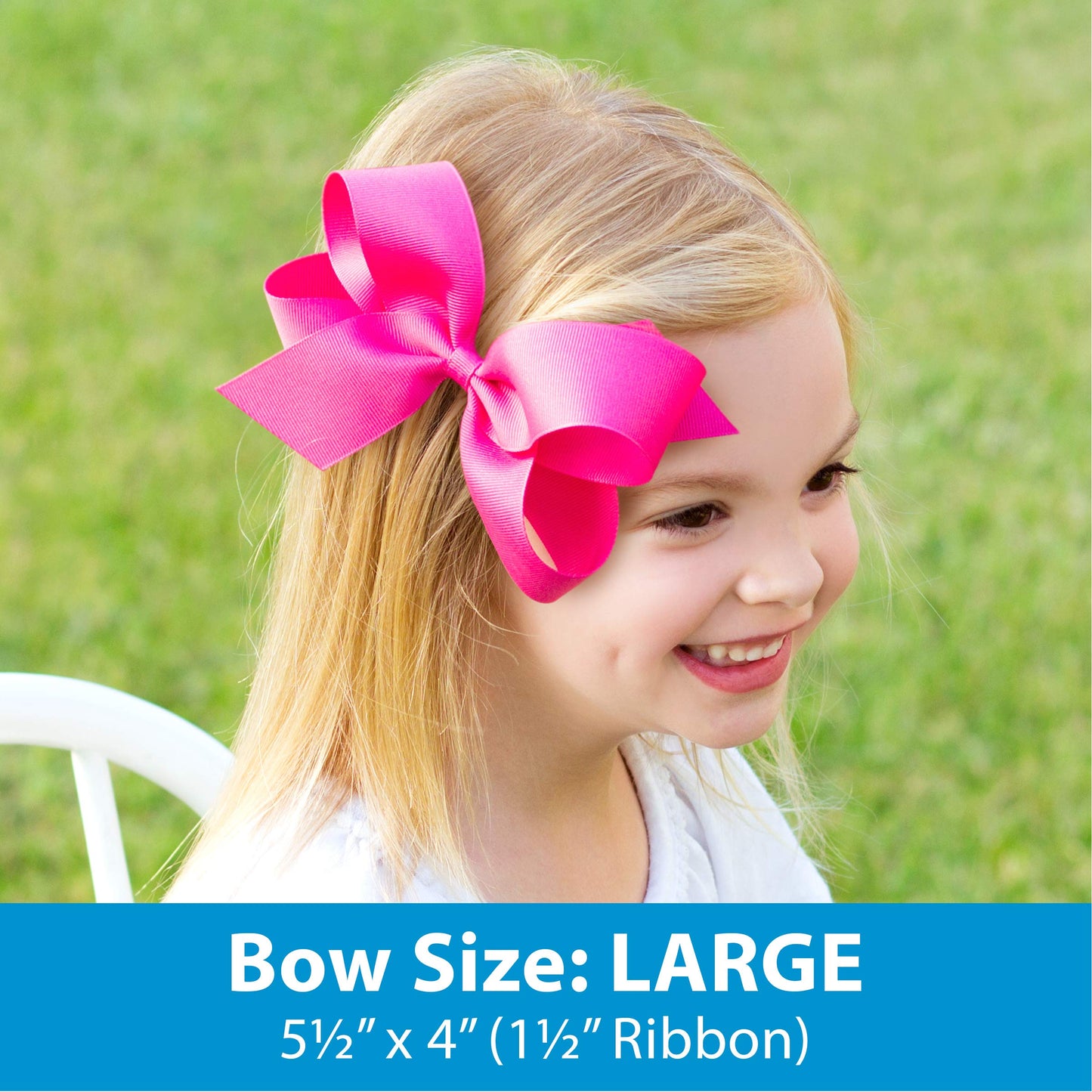 Wee Ones Girls' 3 pc Set Solid Grosgrain Variety Pack on a WeeStay No-Slip Hair Clip, Large, Light Pink, Light Orchid, Millenniu