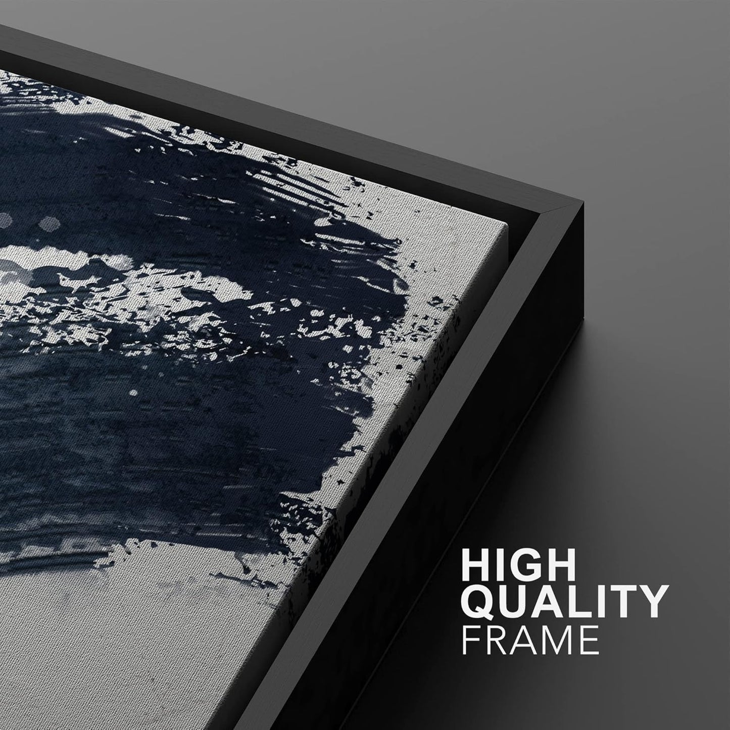 SIGNWIN Framed Canvas Print Wall Art Set Black Gray Pastel Paint Stroke Spiral Ring Abstract Shapes Illustrations Modern Minimal Decorative for Living Room, Bedroom, Office - 24"x36"x2 Black