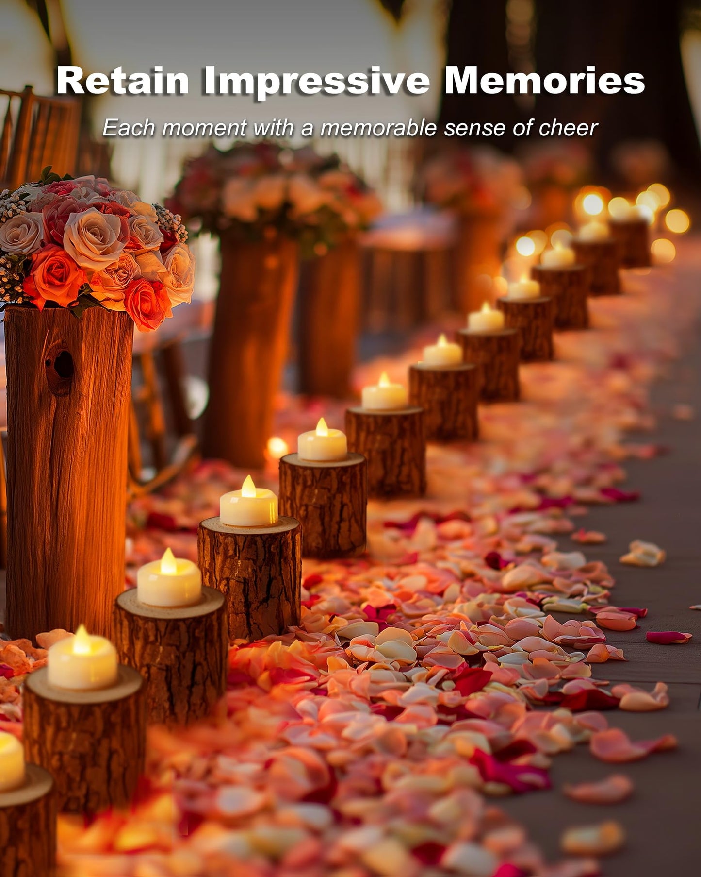 5plots Flameless Candles, 150Pcs Tea Lights Candles Battery Operated, Flameless Tealight Candles, Electric Tea Lights Votive Candles - Ivory - 1.5" x 1.25"- No Flicker