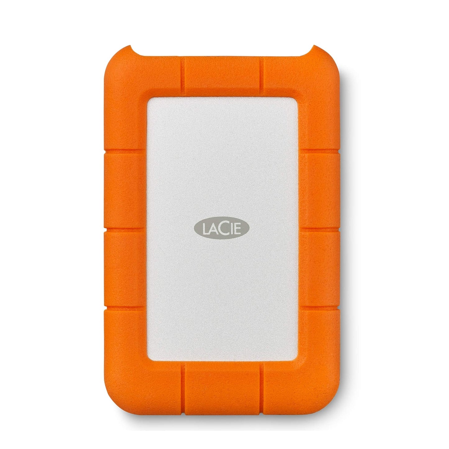 Lacie Rugged Mini, 5T,B Usb 3.0 Portable 2.5 Inch External Hard Drive For Pc And Mac, Orange/Grey, With Rescue Services (Stjj500