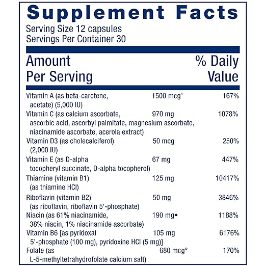 Life Extension Mix™ Capsules Without Copper, high Potency, Advanced Vitamin, Mineral, Fruit & Vegetable Formula, Vitamin B, C, D, E, for Whole-Body Health, Healthy Aging, Gluten-Free, 360 Capsules