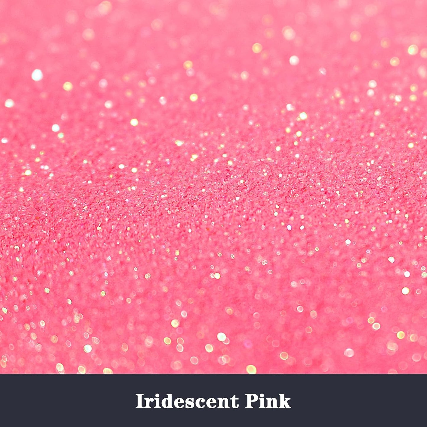 High Capacity 260g Iridescent Fine Glitter Shaker Bottle for Epoxy Resin DIY Craft, Rainbow Nail Art Face Body Tumbler Making (IRI Pink)
