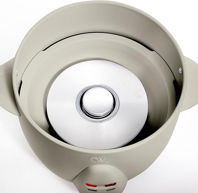 COOK WITH COLOR 6 Cup Rice Cooker 300W - Effortless Cooking and Perfectly, Cooks 3 Cups of Raw Rice for 6 Cups of Cooked Rice, Sand
