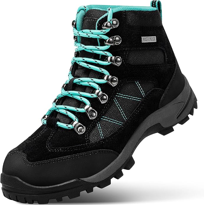 R CORD Hiking Boots Women Waterproof Womens Hiking Boots for Outdoor Trekking Camping Trail Outdoor Hiking Shoes for Women