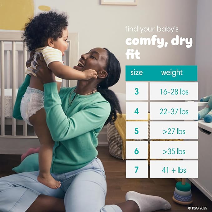 Pampers Diapers - Swaddlers 360° - Size 5, 92 Count, up to 100% Leakproof Comfy Dry Fit, Designed for Easy Changes, Pull On Baby Diaper (Packaging May Vary)