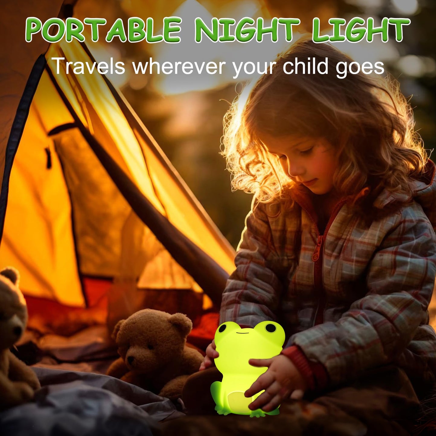 Lampeez Frog Night Light  Cute Frog Gifts  Soft Silicone Lamp Nursery Nightlight Led Night Light  Bedroom Decor As Xmas Birthday Gifts For Boys Girls