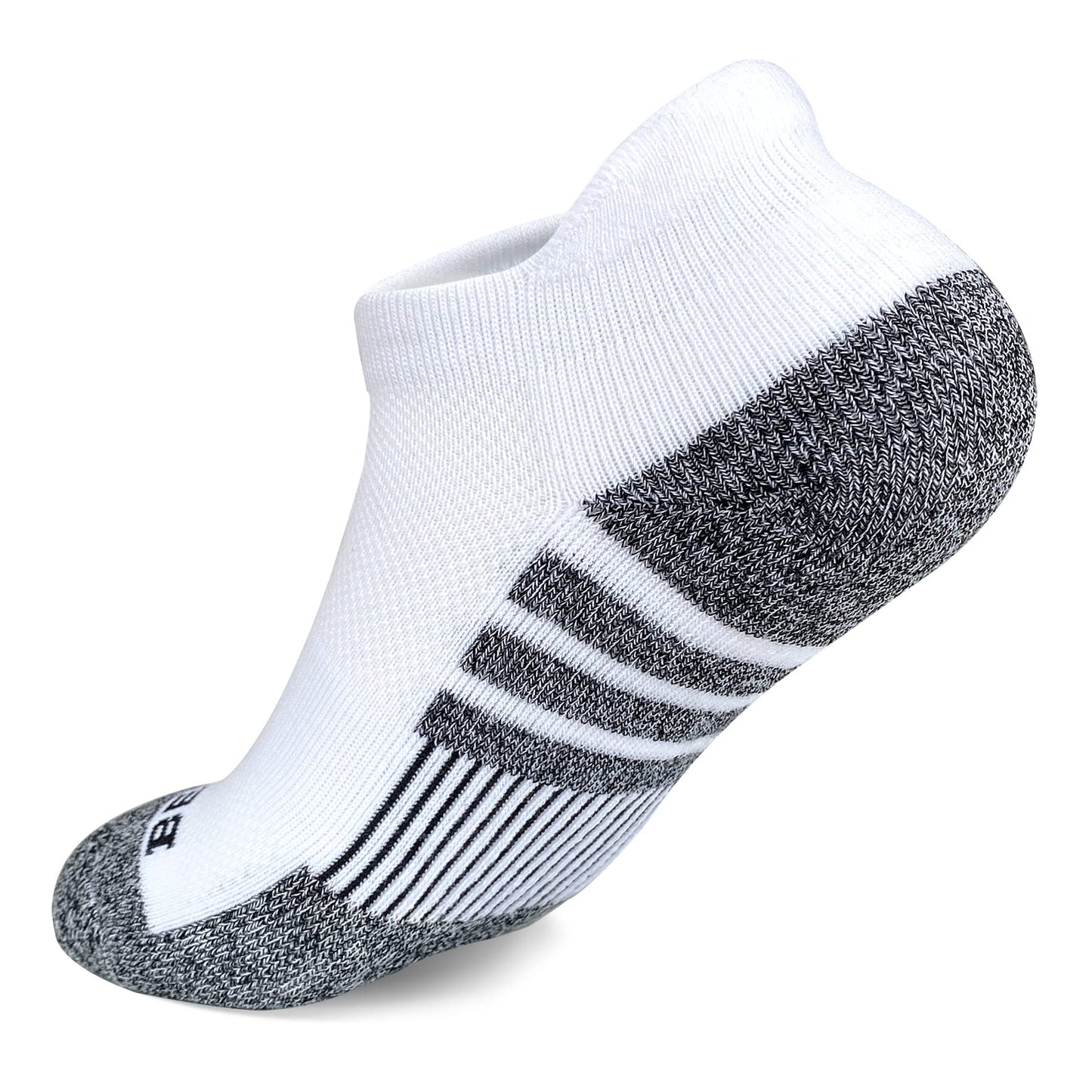 BERING Kids' Athletic Cushion Ankle Socks 6 Pairs Low Cut Heel Tab for Youth Big Boys Girls