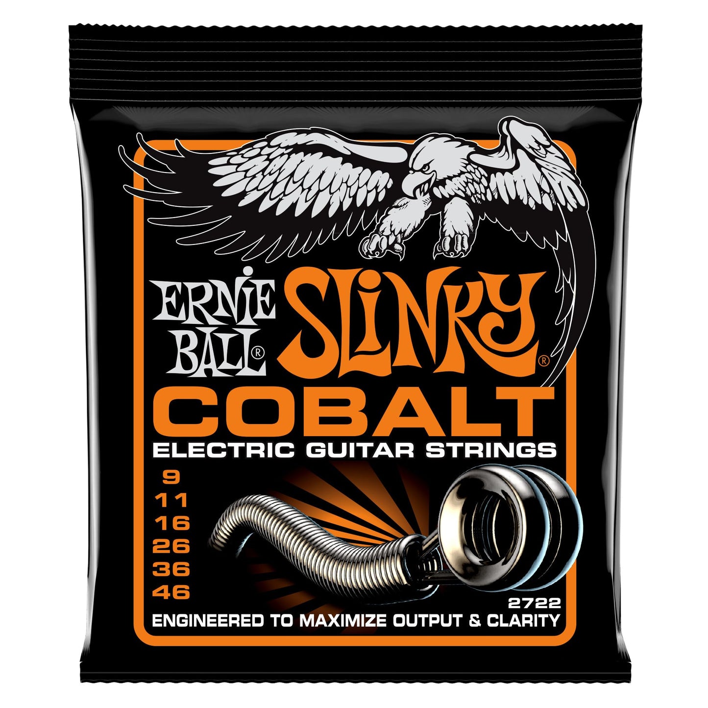 Ernie Ball Hybrid Slinky Cobalt Electric Guitar Strings, 9-46 Gauge (P02722)