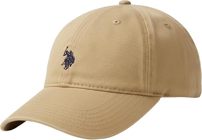 U.S. Polo Assn. Baseball Cap, 100% Cotton Adjustable Dad Hat with Small Pony Logo